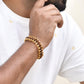 Jewels Nest Elegant Gold-Polished Rudraksha Bracelet - Swadesiicart