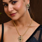 Jewels Nest Traditional Kundan Gold-Plated Jewellery Set with Mangalsutra & Earrings - Swadesiicart