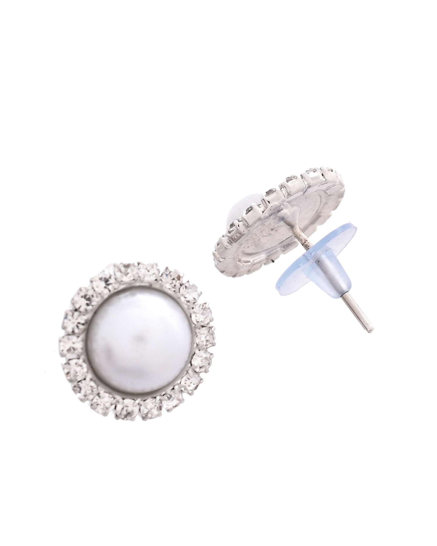 Jewels Nest imeless White Pearl Necklace with Matching Studs - Swadesiicart