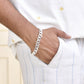Jewels Nest Stylish Silver-Plated Chain Bracelet - Swadesiicart