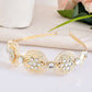 Jewels Nest Royal Kundan Mirror Work Hairband with Pearl Detailing - Swadesiicart