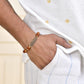 Jewels Nest Spiritual Rudraksha & Gold-Polished Bracelet - Swadesiicart