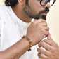Jewels Nest Spiritual Rudraksha & Gold-Polished Bracelet - Swadesiicart