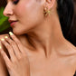 Jewels Nest Gold-Plated Statement Starburst Stud Earrings | Anti-Tarnish Bold Geometric Earwear for Women - Swadesiicart