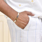 Jewels Nest Elegant Two-Tone Gold & Silver Bracelet - Swadesiicart