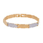 Jewels Nest Elegant Two-Tone Gold & Silver Bracelet - Swadesiicart
