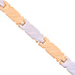 Jewels Nest Elegant Two-Tone Gold & Silver Bracelet - Swadesiicart