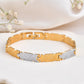 Jewels Nest Elegant Two-Tone Gold & Silver Bracelet - Swadesiicart