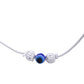 Jewels Nest Silver-Plated Stainless Steel Anklet Set with Evil Eye & Metallic Charms - Swadesiicart