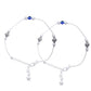 Jewels Nest Silver-Plated Stainless Steel Anklet Set with Evil Eye & Metallic Charms - Swadesiicart