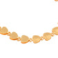 Jewels Nest Elegant Fancy Gold Bracelet with Heart-Shaped Links - Swadesiicart