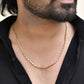 Jewels Nest Men Gold-Polished Stainless Steel Self Design Biscuit Chain | Swadesiicart