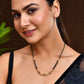 Jewels Nest Traditional Gold Bead Mangalsutra with Black Double Chain - Swadesiicart