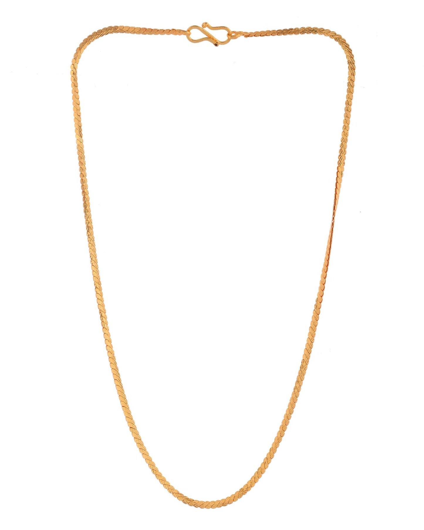Jewels Nest Lightweight Gold-Toned Flat Chain for Everyday Style - Swadesiicart