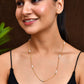 Jewels Nest Dual-Tone Cylinder Beads Gold Chain - Swadesiicart