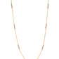 Jewels Nest Dual-Tone Cylinder Beads Gold Chain - Swadesiicart