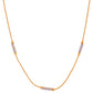 Jewels Nest Dual-Tone Cylinder Beads Gold Chain - Swadesiicart