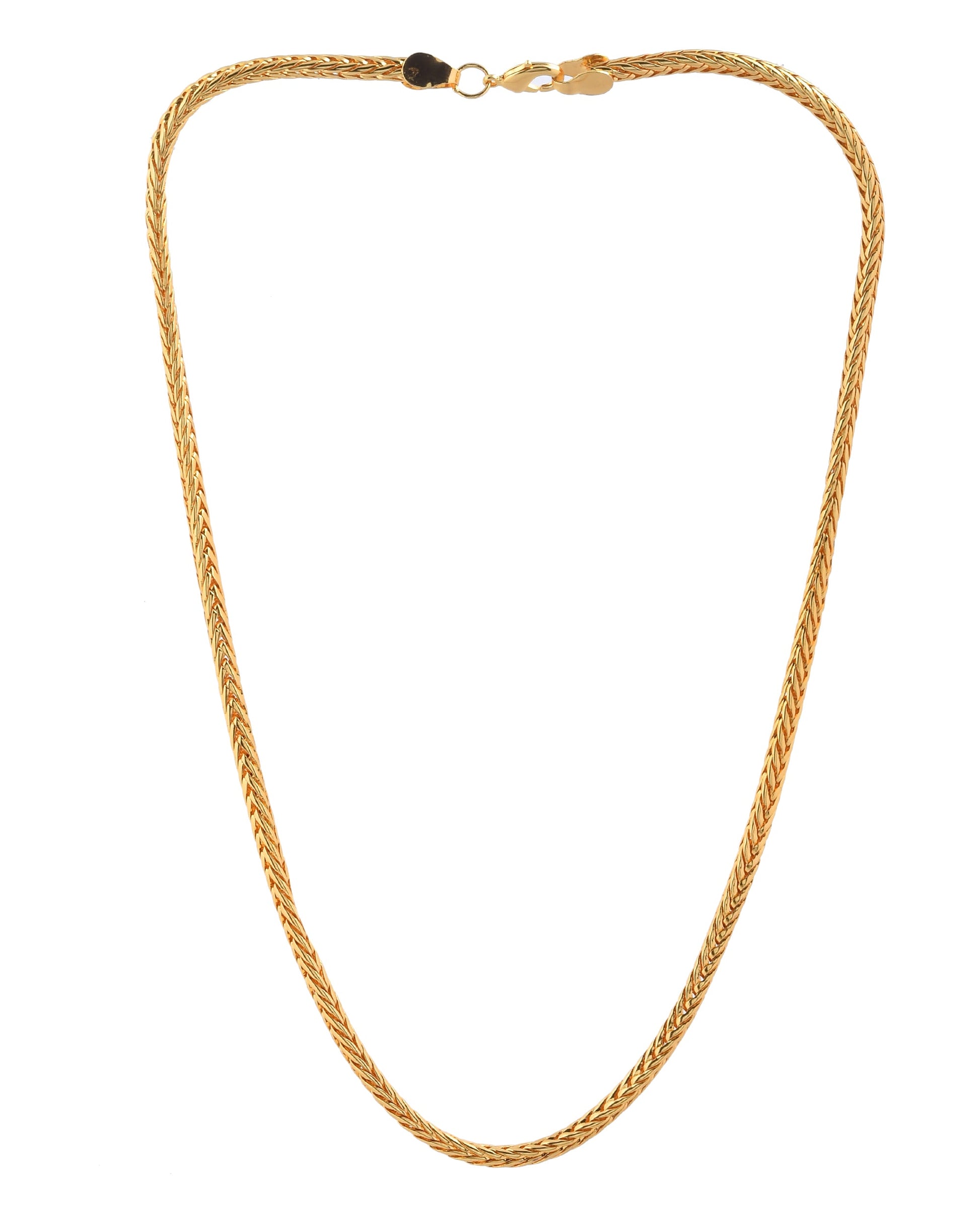 Jewels Nest Men’s Gold-Polished Stainless Steel Snake Chain | Swadesiicart