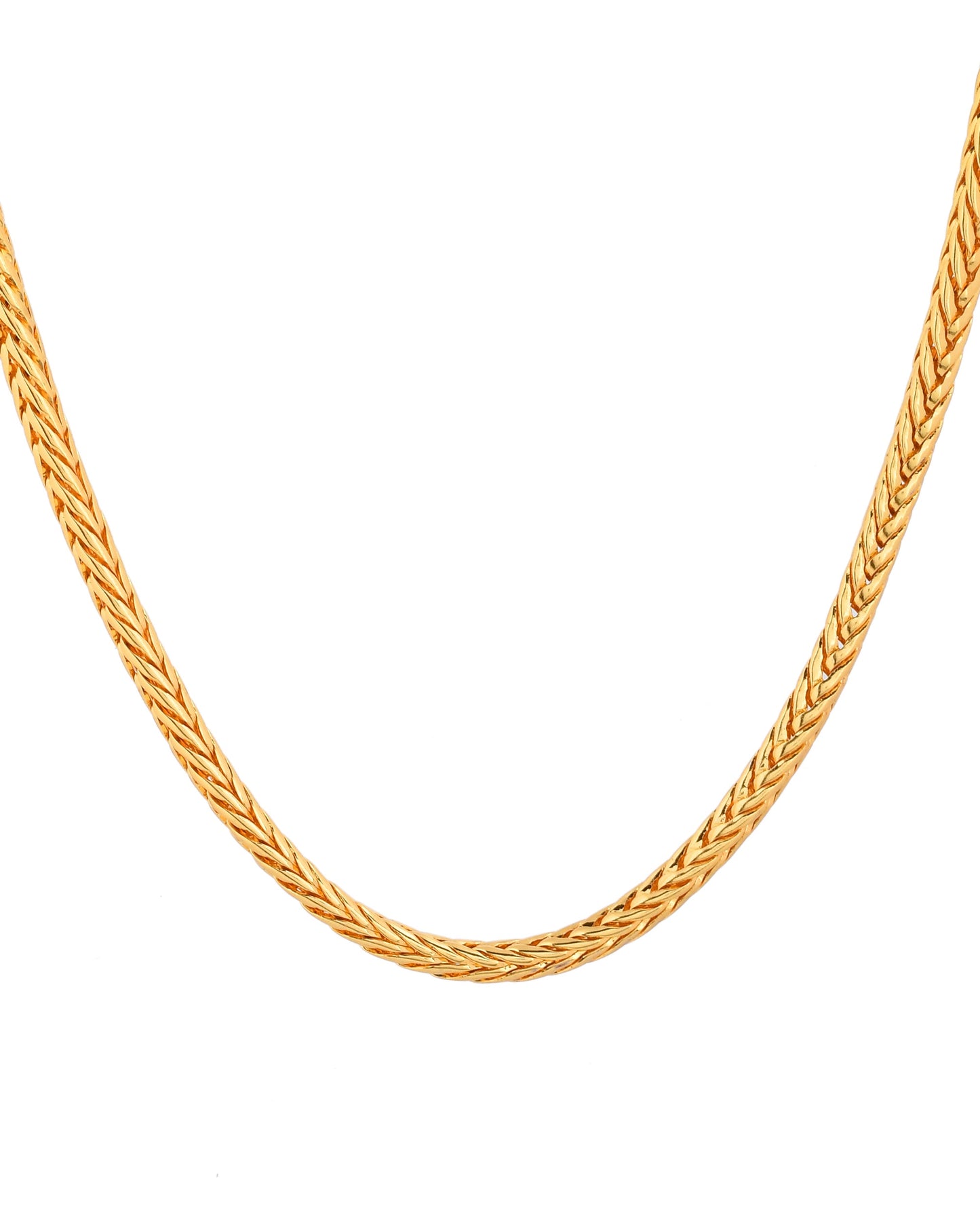 Jewels Nest Men’s Gold-Polished Stainless Steel Snake Chain | Swadesiicart