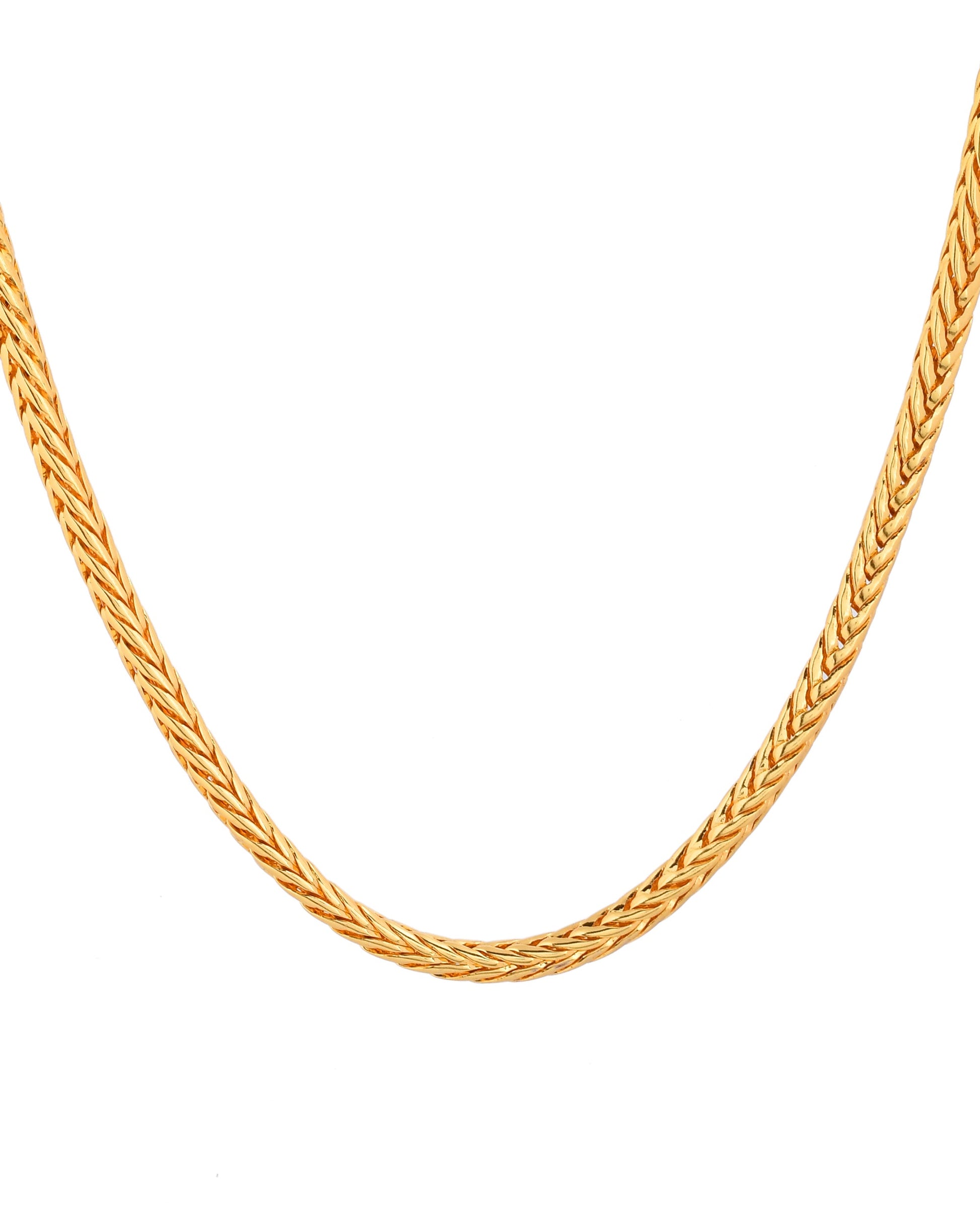 Jewels Nest Men’s Gold-Polished Stainless Steel Snake Chain | Swadesiicart