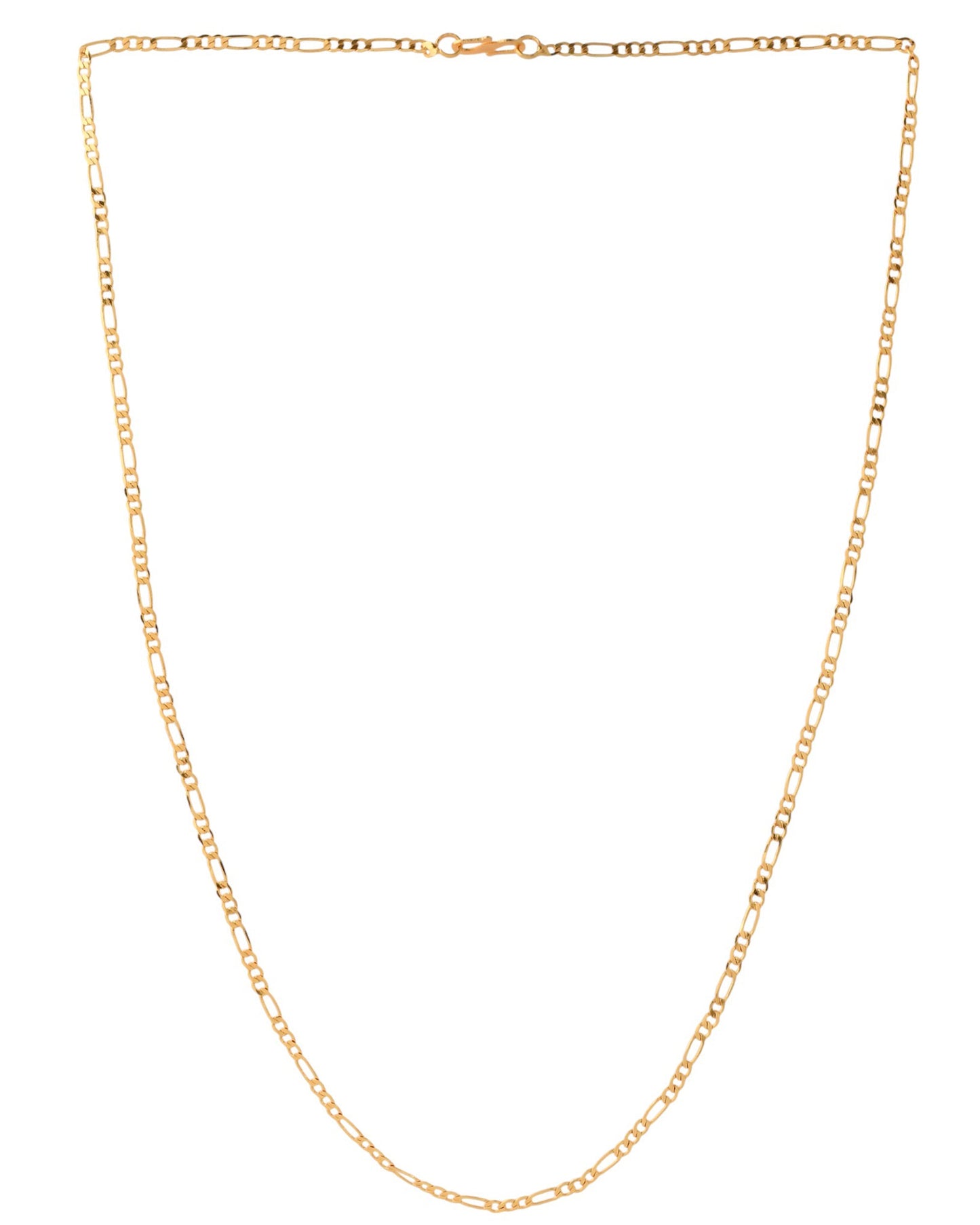 Jewels Nest Men’s Gold-Polished Stainless Steel Figaro Chain | Swadesiicart