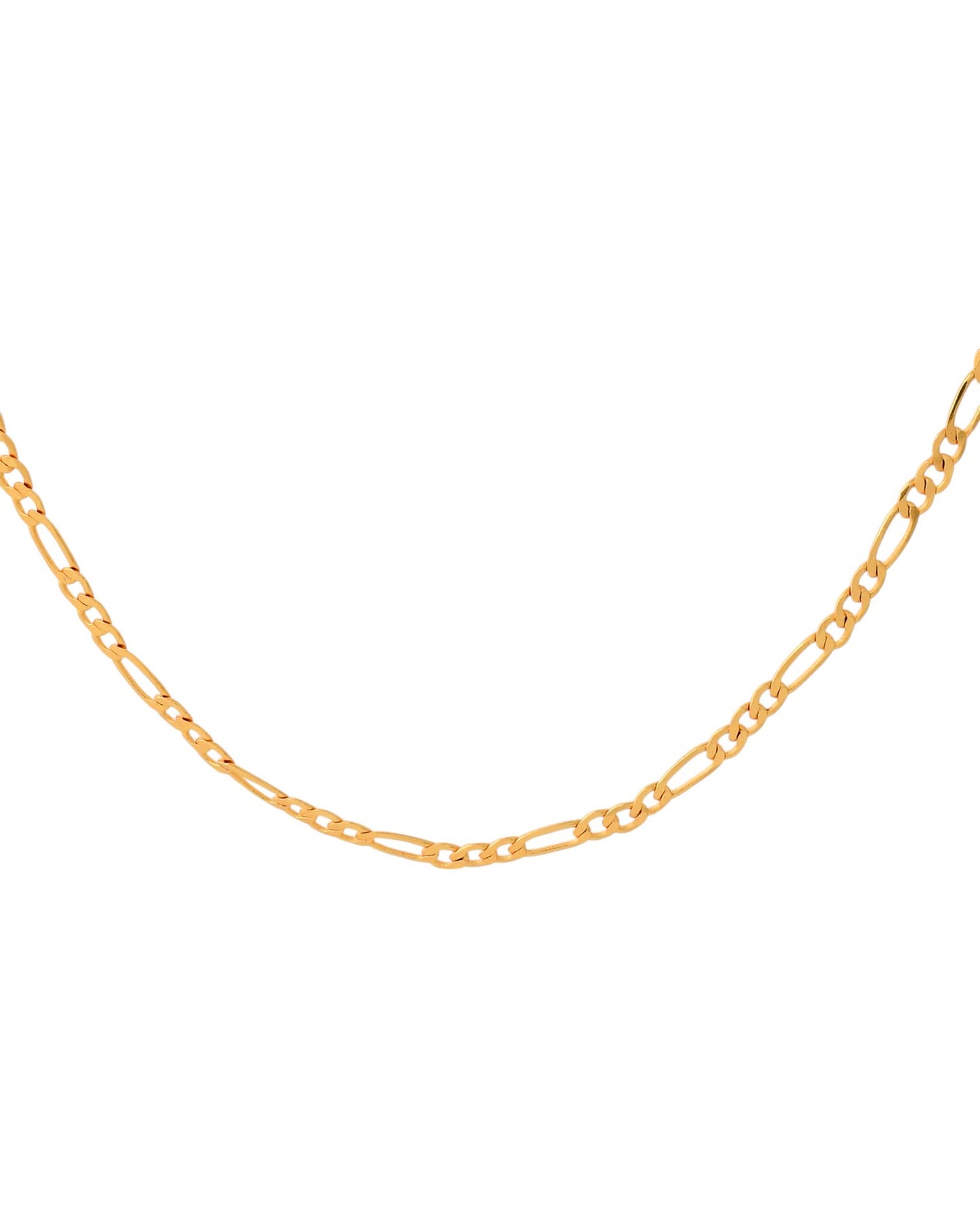 Jewels Nest Men’s Gold-Polished Stainless Steel Figaro Chain | Swadesiicart