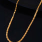 Jewels Nest Textured Barrel-Style Gold Chain Necklace – Luxurious Daily Wear - Swadesiicart
