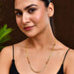 Jewels Nest Gold Plated Chain with Purple Heart Charms – Romantic Design - Swadesiicart