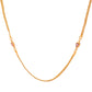 Jewels Nest Gold Plated Chain with Purple Heart Charms – Romantic Design - Swadesiicart