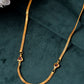 Jewels Nest Gold Plated Chain with Purple Heart Charms – Romantic Design - Swadesiicart