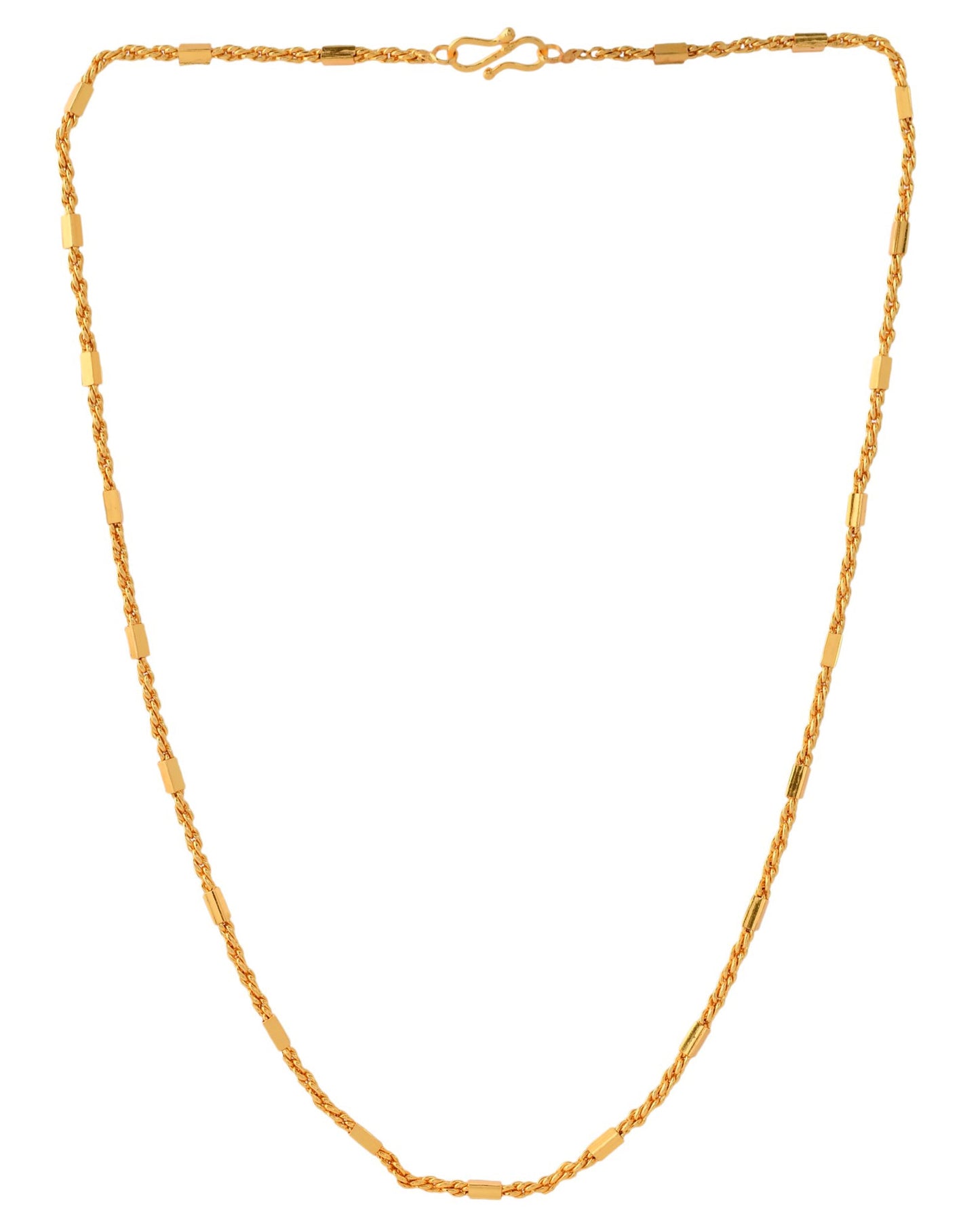 Jewels Nest Men’s Gold-Polished Stainless Steel Rascha Pipe Chain | Swadesiicart