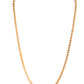 Jewels Nest Flat Coin-Link Chain in Gold Finish – Unisex Minimalist Jewelry - Swadesiicart
