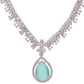 Jewels Nest Silver-Plated American Diamond & Cubic Zirconia Studded Jewellery Set - Swadesiicart