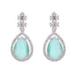 Jewels Nest Silver-Plated American Diamond & Cubic Zirconia Studded Jewellery Set - Swadesiicart