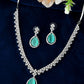 Jewels Nest Silver-Plated American Diamond & Cubic Zirconia Studded Jewellery Set - Swadesiicart
