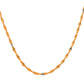 Jewels Nest Elegant Gold-Polished Twisted Brass Chains with Sparkling Silver Accents | Swadesiicart