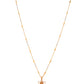 Jewels Nest Traditional Gold-Tone Pendant Chain with Ruby Accents - Swadesiicart