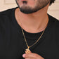 Jewels Nest Gold-Toned Om Pendant Chain for Men & Women | Devotional Lord Shiva Jewelry - Swadesiicart