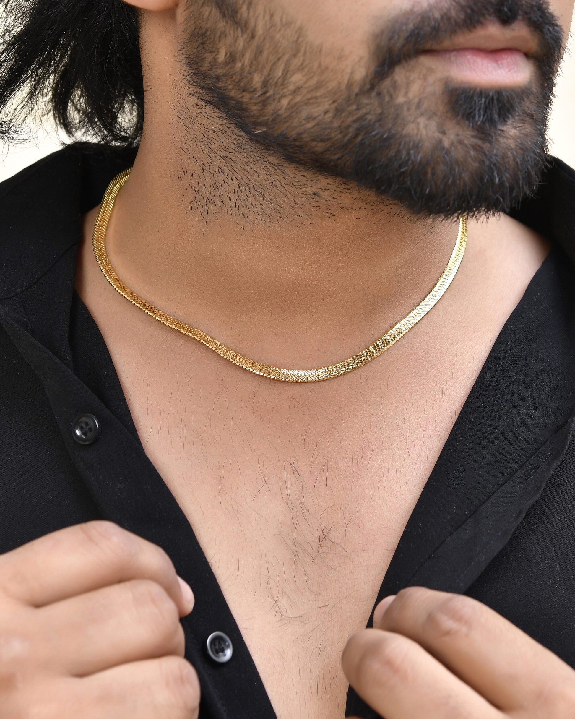 Jewels Nest Premium Gold-Polished Snake Chain | Swadesiicart
