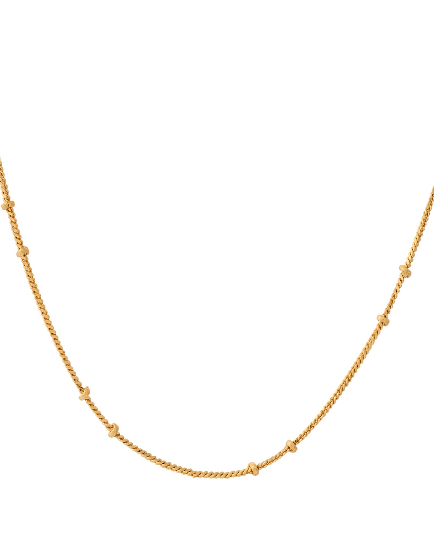 Jewels Nest Elegant Gold-Polished Twisted Rope Chain – Premium Brass Jewelry | Swadesiicart