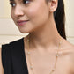 Jewels Nest Elegant Gold-Polished Beaded Chain – Premium Brass Designer Jewelry | Swadesiicart