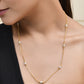 Jewels Nest Elegant Gold-Polished Beaded Chain – Premium Brass Designer Jewelry | Swadesiicart