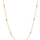 Jewels Nest Elegant Gold-Polished Beaded Chain – Premium Brass Designer Jewelry | Swadesiicart