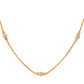 Jewels Nest Elegant Gold-Polished Beaded Chain – Premium Brass Designer Jewelry | Swadesiicart
