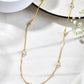 Jewels Nest Elegant Gold-Polished Beaded Chain – Premium Brass Designer Jewelry | Swadesiicart