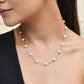 Jewels Nest Elegant Gold-Polished Pearl Chain Necklace – Timeless & Classic | Swadesiicart