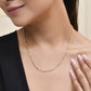 Jewels Nest Elegant Gold-Tone Dual-Tone Textured Chain for Men & Women | Swadesiicart