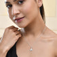 Jewels Nest Elegant Silver-Tone Butterfly Pendant Chain for Women & Girls | Swadesiicart