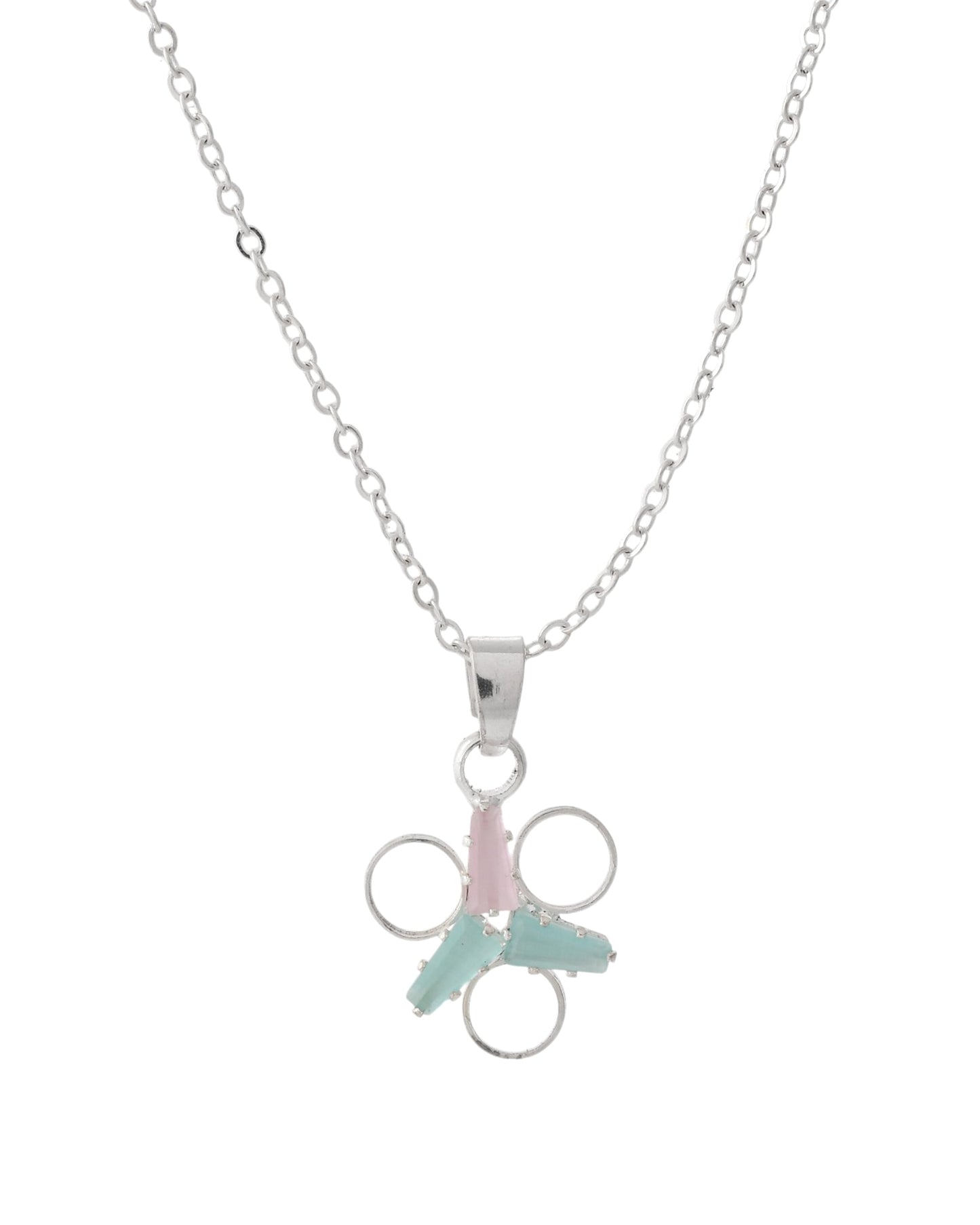 Jewels Nest Elegant Silver-Tone Butterfly Pendant Chain for Women & Girls | Swadesiicart