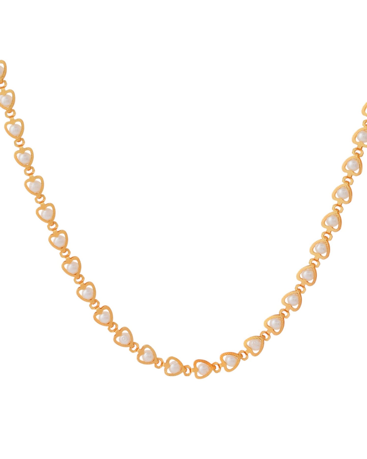 Jewels Nest Elegant Gold-Polished Pearl Chain for Women & Girls – Traditional Jewelry | Swadesiicart